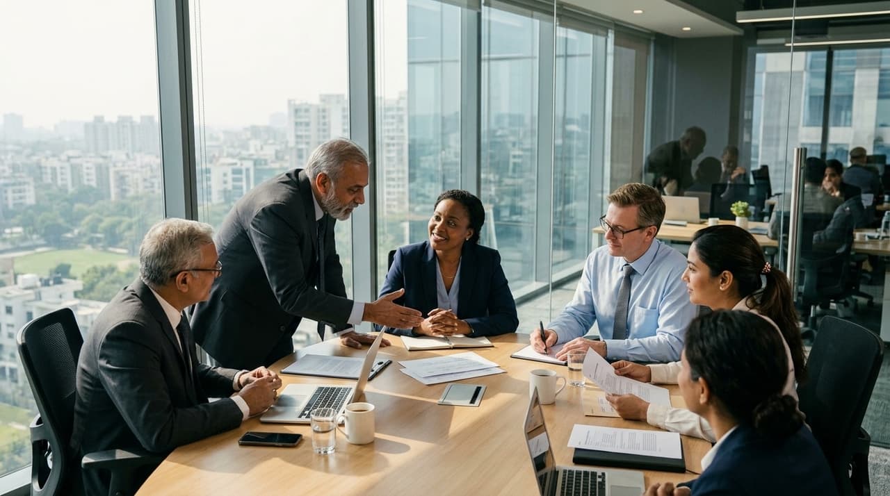 ProTribe Global consultants in a senior client working session