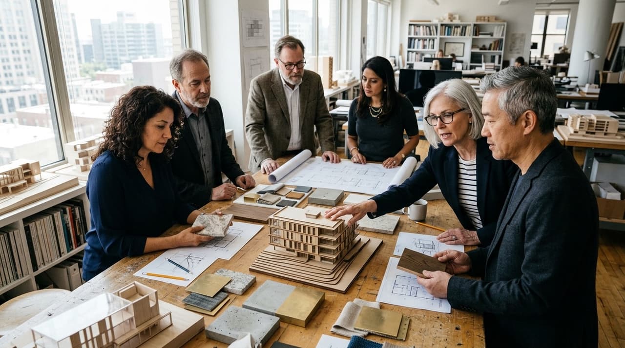 A specialist design studio team at work
